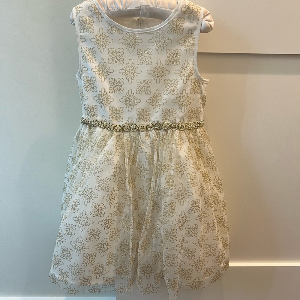 Ivory and Gold dress by Rare Too